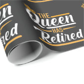 De koningin heeft de vrouwelijke grappige gepensio cadeaupapier (Rol Hoek)