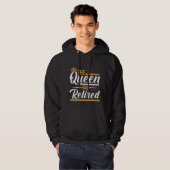 De koningin heeft de vrouwelijke grappige gepensio hoodie (Voorkant volledig)