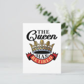 De koningin heeft de vrouwelijke pensioen briefkaart (Staand voorkant)