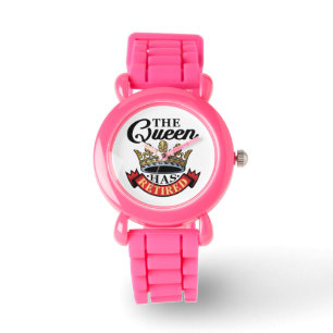 De koningin heeft de vrouwelijke pensioen horloge