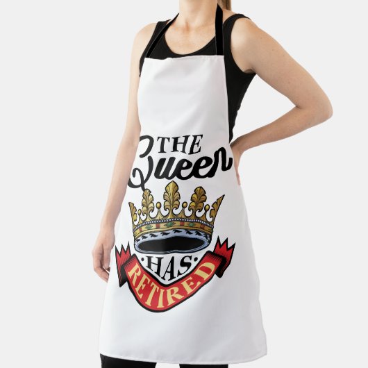 De koningin heeft de vrouwelijke pensioen schort (Insitu)