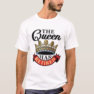 De koningin heeft de vrouwelijke pensioen t-shirt