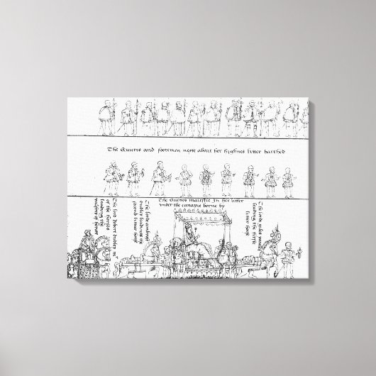 De koningin in in haar nest canvas afdruk (Voorkant)