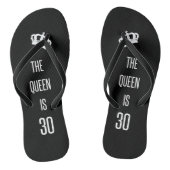 De koningin is 30 teenslippers (Voetbed)