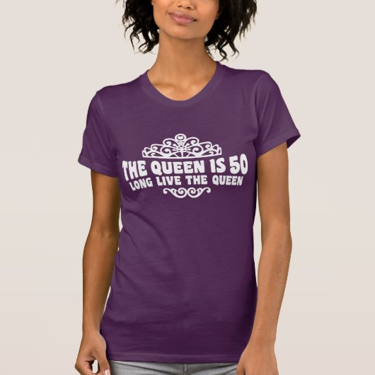De koningin is 50 t-shirt (Voorkant)