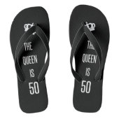 De koningin is 50 teenslippers (Voetbed)