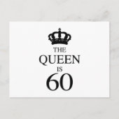 De koningin is 60 briefkaart (Voorkant)