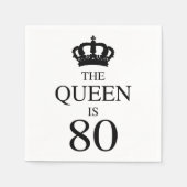 De koningin is 80 servetten (Voorkant)