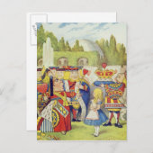 De koningin is gekomen. En is ze niet boos." Briefkaart (Voorkant / Achterkant)