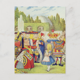 De koningin is gekomen. En is ze niet boos." Briefkaart