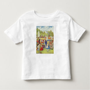 De koningin is gekomen. En is ze niet boos." Kinder Shirts