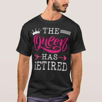 De Koningin Is Met Pensioen Funny Gepensioneerde V T-shirt