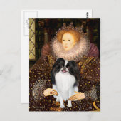 De Koningin - Japanse Chin 3 Briefkaart (Voorkant / Achterkant)