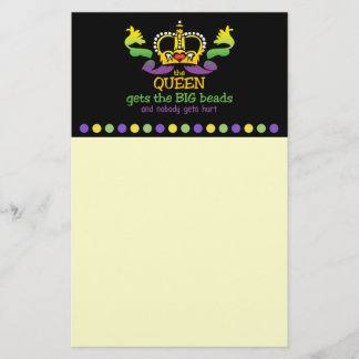 De koningin krijgt de BIG kralen Briefpapier