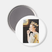 De koningin 'neus' koos een diamantjaar. magneet (Voorkant / Achterkant)