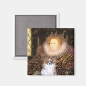 De Koningin - Papillon 6 Magneet (Voorkant / Achterkant)