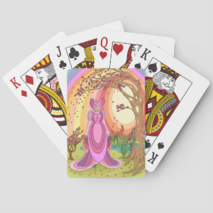 De koningin pokerkaarten