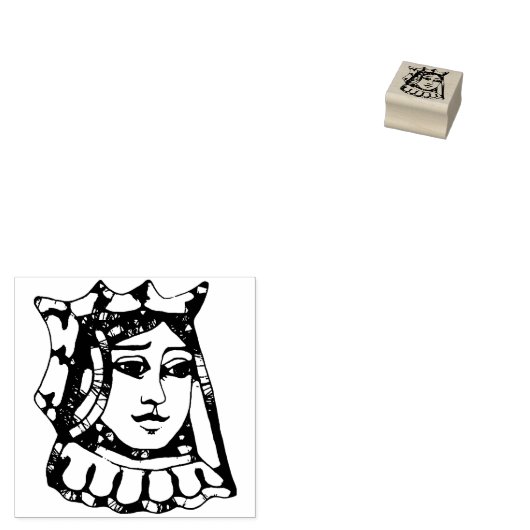 de koningin rubberstempel (Gestempeld)