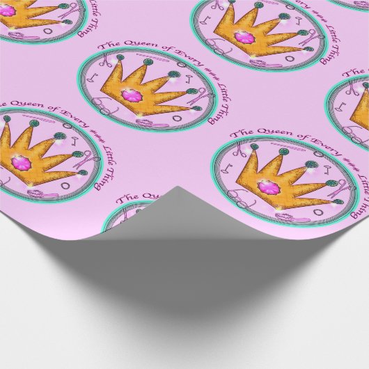 De koningin van alles cadeaupapier (Hoek)