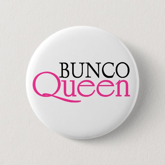 De Koningin van Bunco Ronde Button 5,7 Cm (Voorkant)