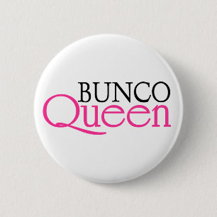De Koningin van Bunco Ronde Button 5,7 Cm