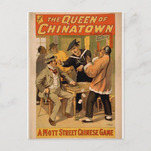 De koningin van Chinatown Briefkaart (Voorkant)