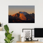 De koningin van de Dolomieten Marmolada Poster (Thuiskantoor)