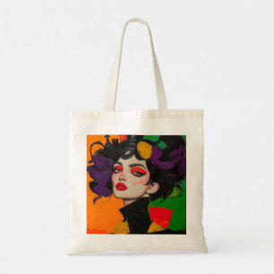De koningin van de gambiet, glamschaken met felle tote bag
