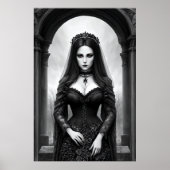 De koningin van de Graveyard | AI Art Poster (Voorkant)