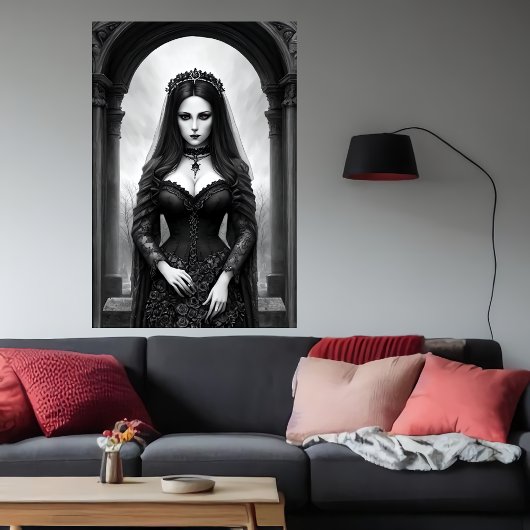 De koningin van de Graveyard | AI Art Poster