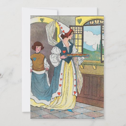 De koningin van de harten maakte wat tarts kaart (Voorkant)