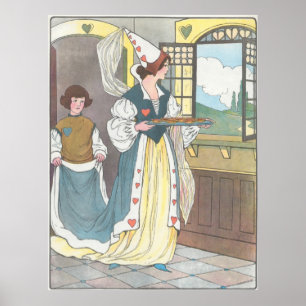 De koningin van de harten maakte wat tarts poster