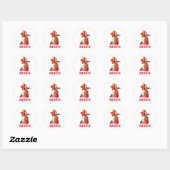 DE KONINGIN VAN DE HOND RONDE STICKER (Vel)