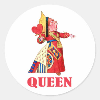 DE KONINGIN VAN DE HOND RONDE STICKER