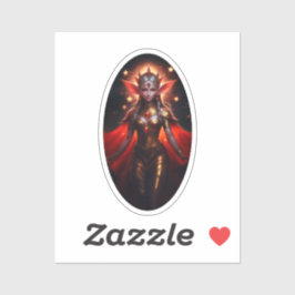 De Koningin van de Maan Watcher Elves poseert voor Sticker