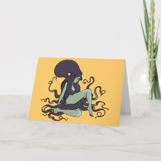 De Koningin van de octopus Kaart (Voorkant)