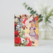 DE KONINGIN VAN DE ROZEN VAN HEART BEKIJKEN BRIEFKAART (Staand voorkant)