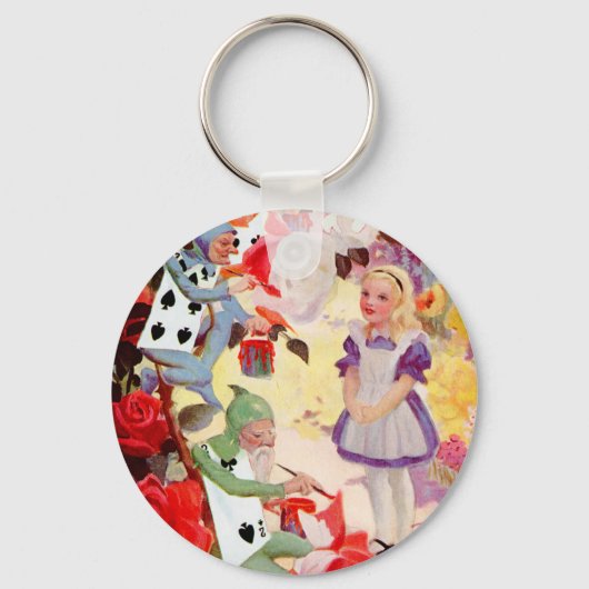 DE KONINGIN VAN DE ROZEN VAN HEART BEKIJKEN SLEUTELHANGER (Voorkant)