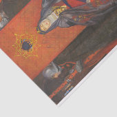 De koningin van de schoppen van Byam Shaw Tissuepapier (Detail)