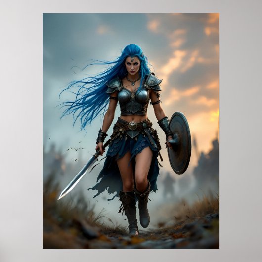 De Koningin van de Strijd  Poster (Voorkant)