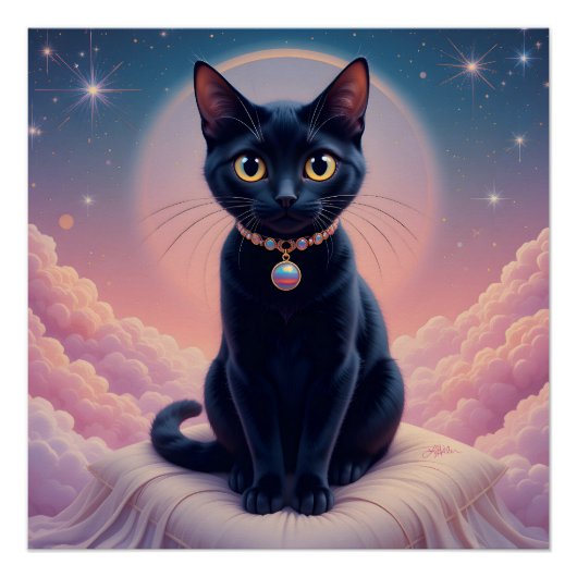 De Koningin Van De Zwarte Kat Helse Perfect Poster (Voorkant)