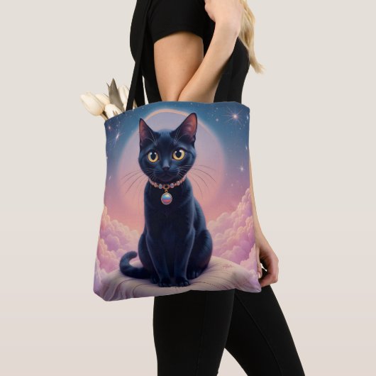 De Koningin Van De Zwarte Kat Helse Tote Bag (Dichtbij)