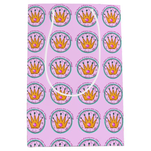 De Koningin van Elke Kleine Ding Medium Cadeauzakje (Voorkant)