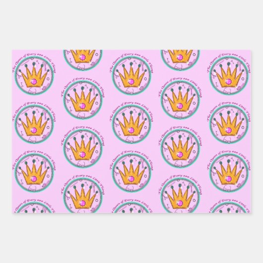 De Koningin van Elke Kleine Ding Midden Geschenk Inpakpapier Vel (Voorkant 2)