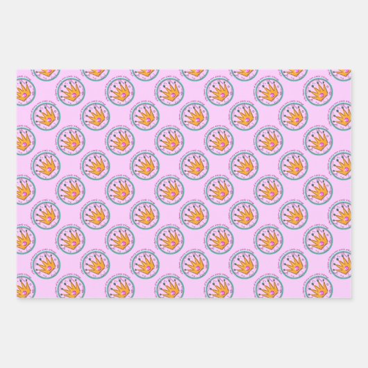 De Koningin van Elke Kleine Ding  Midden Geschenk  Inpakpapier Vel (Voorkant)