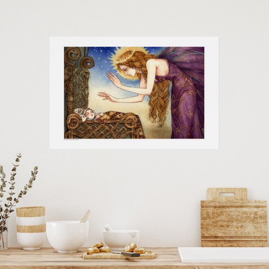 De koningin van Faerie's zegening Poster (Keuken)