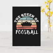De Koningin van Foosball Moederdag Cadeaus Kaart (Gele Bloem)