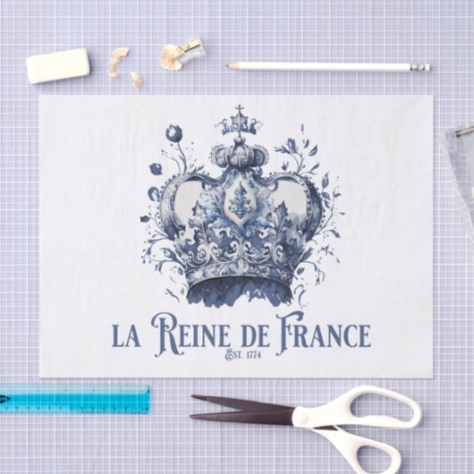 De Koningin van Frankrijk Weefselpapier Tissuepapier (Craft)