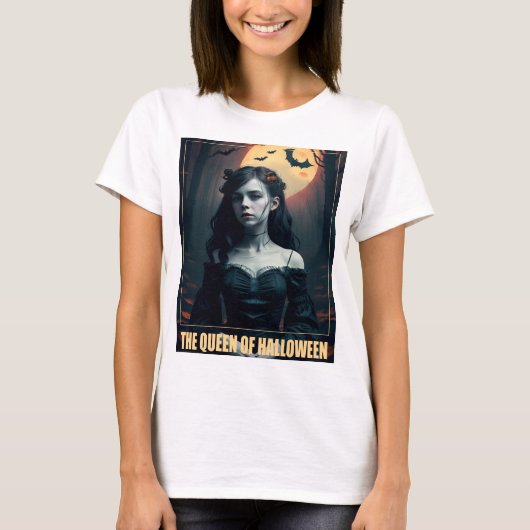 De koningin van Halloween T-shirt (Voorkant)