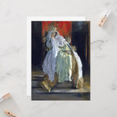De koningin van Hamlet (door Edwin Austin Abbey) Kaart (Voorkant / Achterkant in situ)